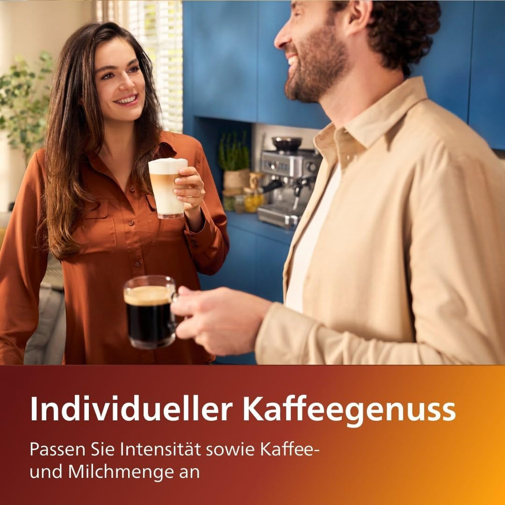 Serie 5400 Kaffeevollautomat EP5447/90 – Mit LatteGo Milchsystem, 12 Kaffeespezialitäten, intuitivem Display, vier individuellen Benutzerprofilen und edler Chrom-Optik